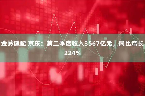 金岭速配 京东：第二季度收入3567亿元，同比增长224%